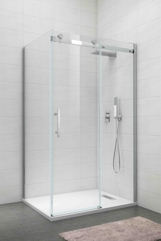Бічна стінка до кабіни Koer SR SW01-90x200-TR-01 прозоре скло Easy Clean 8мм, хром (KR5381)