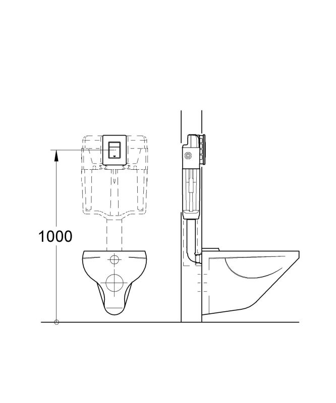 Панель змиву Grohe Skate Cosmopolitan для унітазу (38732KF0)