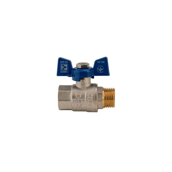 Кран кульовий Koer 1/2" ГШМ (KR.218.B) синій (KR2722)