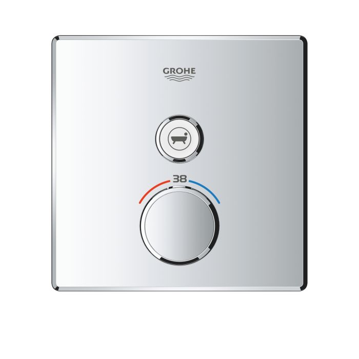 Термостат прихованого монтажу з однією кнопкою управління Grohe Grohtherm SmartControl (29123000)