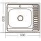 Мийка кухонна Zerix Z6060R-06-160E (Satin) (ZM0577)