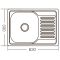 Мийка кухонна ZERIX Z6350-06-160E (satin) (ZM0561)