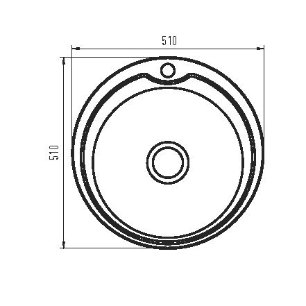 Кухонна мийка Zerix Z510-06-180D (decor) (ZM0585)