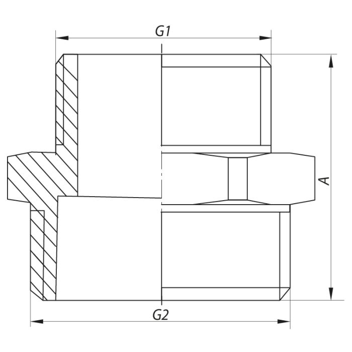Ніпель редукційний 3/4 "x1-1 / 2" KOER KF.N0816 (KF0043)