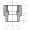 З'єднувальна муфта ВР 20x3/4F PPR Koer K0086.PRO (KP0104)