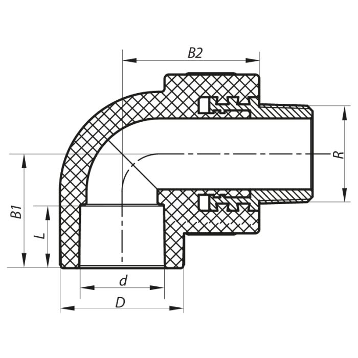 Кут ЗР 25x1/2M PPR Koer K0119.PRO (KP0142)