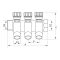 Колектор для теплої підлоги на 2 контура Koer KR.1123-2 3/4"x2 ways (KR2829)
