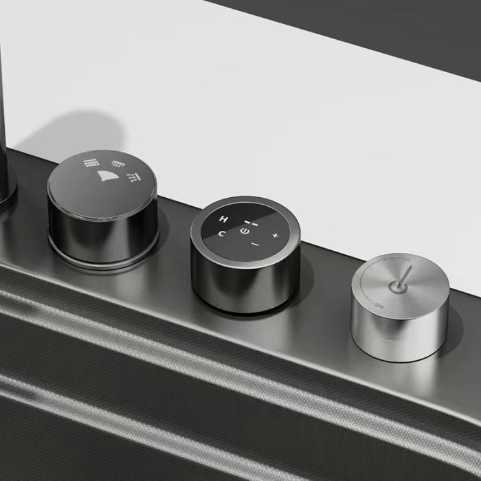 Мийка Zerix ZH7548-SET-03 Nano-Black з вбудованим змішувачем з нерж. сталі (ZM5577)