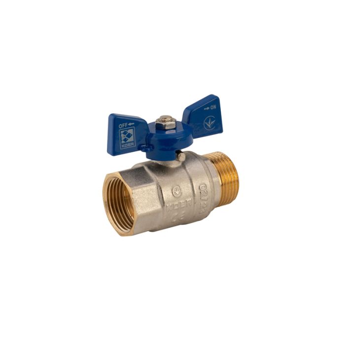 Кран кульовий Koer 1" ГШМ (KR.218.B) синій (KR2721)