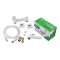 Змішувач для гігієнічного душу Plamix Kubus-222 SET White (з шлангом та лійкою) (PM0744)