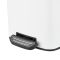 Відро для сміття з плавним закриттям квадратне Zerix Kubix-TC0106 White 6 л (колір білий) (ZX6109)