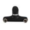 Змішувач для ванни Plamix CEZAR-009 EURO SET Matte black, зі шлангом, лійкою та кронштейном (PM0693)