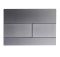 Панель змиву Koer KT-0603-07 240x160x10mm пластикова, кнопка лінійна (колір графіт) (KR5321)