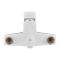 Змішувач для ванни Plamix Kubus-006 Euro Set White (з шлангом, лійкою та кронштейном) (PM0738)