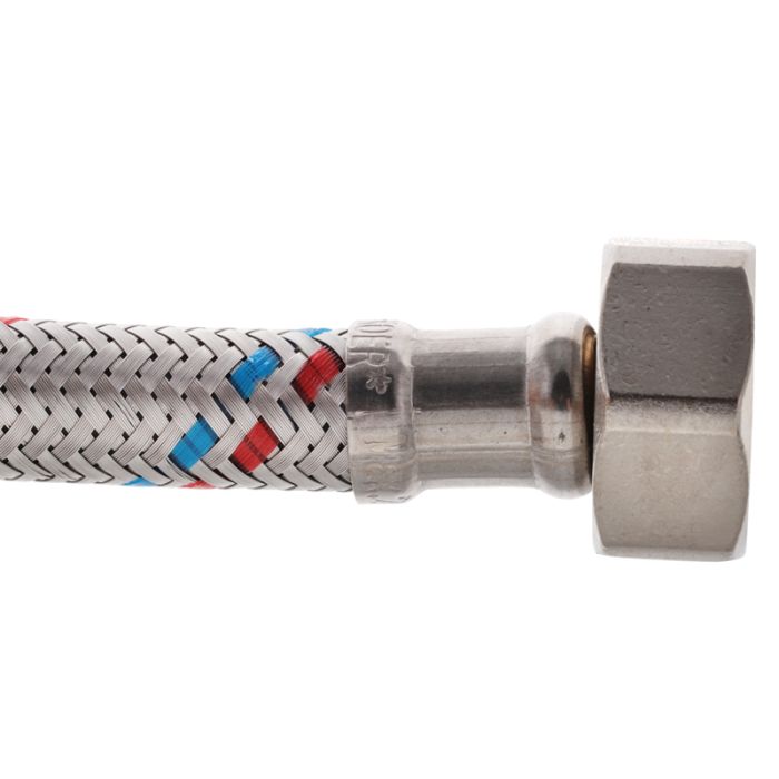 Гнучкий шланг для підключення води Гайка 1/2'' - Гайка 1/2'' (120 см) ZERIX (ZX1555)