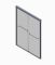 Двері в нішу Koer SR SD03-140x200-TR-01 прозоре скло Easy Clean 8мм, хром (KR5385)