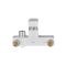 Змішувач для ванни Plamix Kubus-009 EURO SET White (з шлангом, лійкою та кронштейном) (PM0673)