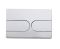 Панель змиву Koer KT-0604-01 240x160x10mm пластикова, кнопка закруглена (колір хром) (KR5323)