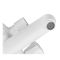 Змішувач для ванни PLAMIX OMEGA-142 EURO SET WHITE (зі шлангом, лійкою та кронштейном) (MX9699)