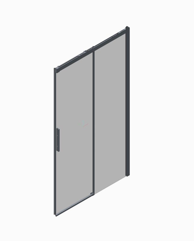 Двері в нішу Koer SR SD05-140x200-TR-01 прозоре скло Easy Clean 6мм, хром (KR5406)