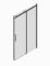 Двері в нішу Koer SR SD01-140x200-TR-01 прозоре скло Easy Clean 8мм, хром (KR5380)
