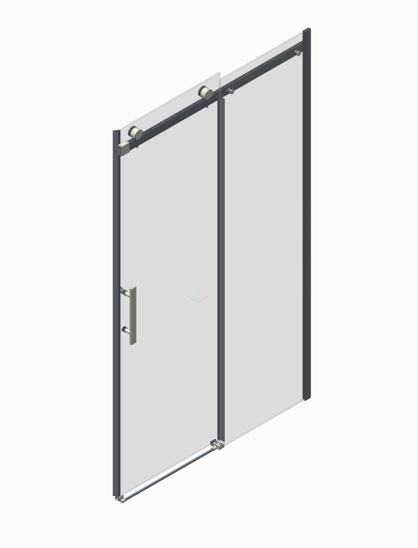 Двері в нішу Koer SR SD01-140x200-TR-01 прозоре скло Easy Clean 8мм, хром (KR5380)