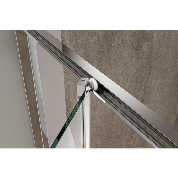 Душова кабіна без піддону Koer SR SC09-90x90x200-R-TR-01 прозоре скло Easy Clean 6мм Хром (KR5770)