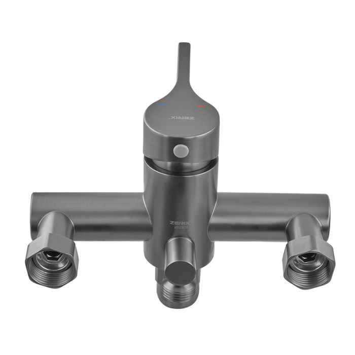 Змішувач для ванни Zerix Rex-006 (Euro) Graphite з нерж. сталі (Колір графіт) (ZX6120)