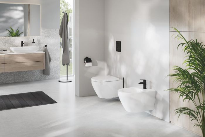Одноважільний змішувач для біде S-розміру Grohe Cubeo (1018102430)