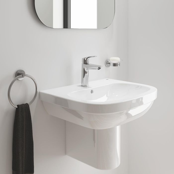 Одноважільний змішувач для раковини M-Size Grohe Eurosmart New з натискним донним клапаном (23923003)