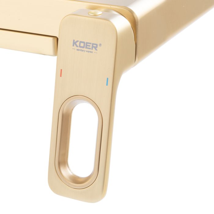 Душова колона зі змішувачем Koer KB-56031-12 3 функціі (Колір матове золото) (KR5974)