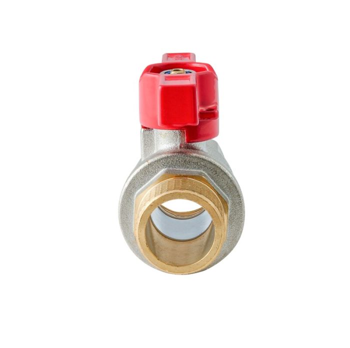 Кран кульовий ГШМ Koer Extreme KE.218-20 - 3/4" FM ручка "метелик" червона (KR5760)