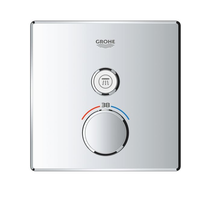 Термостат прихованого монтажу з однією кнопкою управління Grohe Grohtherm SmartControl (29123000)