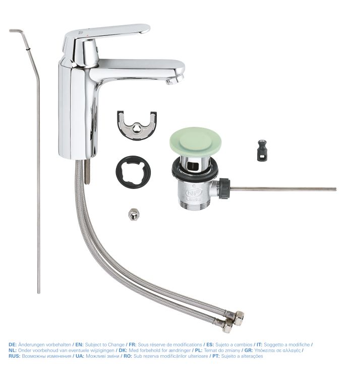 Змішувач для раковини M-розміру Grohe Eurosmart Cosmopolitan (23325000)
