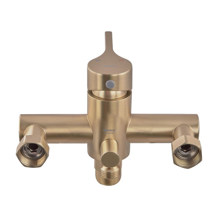 Змішувач для ванни Zerix Rex-006 (Euro) Brushed Gold з нерж. сталі (Колір матове золото) (ZX6119)
