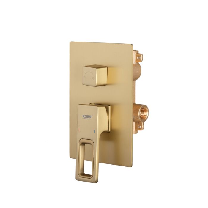 Душова система вбудована Koer KB-66009-12 3 функціі (Колір матове золото) (KR5992)