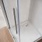 Двері у нішу Walk-In розсувні Koer SR SD07-120x200-L-TR-01 прозоре скло Easy Clean 8мм Хром (KR5686)