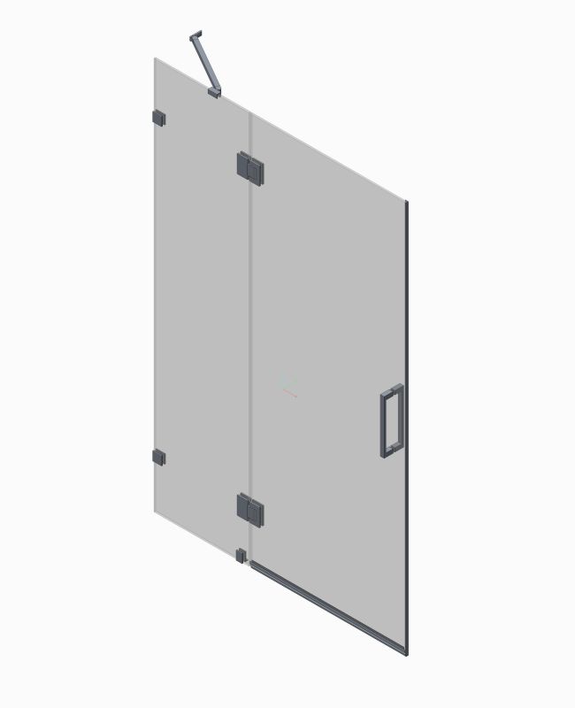 Двері в нішу Koer SR SD04-120x200-TR-01 прозоре скло Easy Clean 10мм, хром (KR5387)