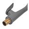 Змішувач для кухні Plamix Lucas-017 SET Graphite Refl.Grey з підведенням (Колір графіт+сил.вилив сірий) (PM0723)