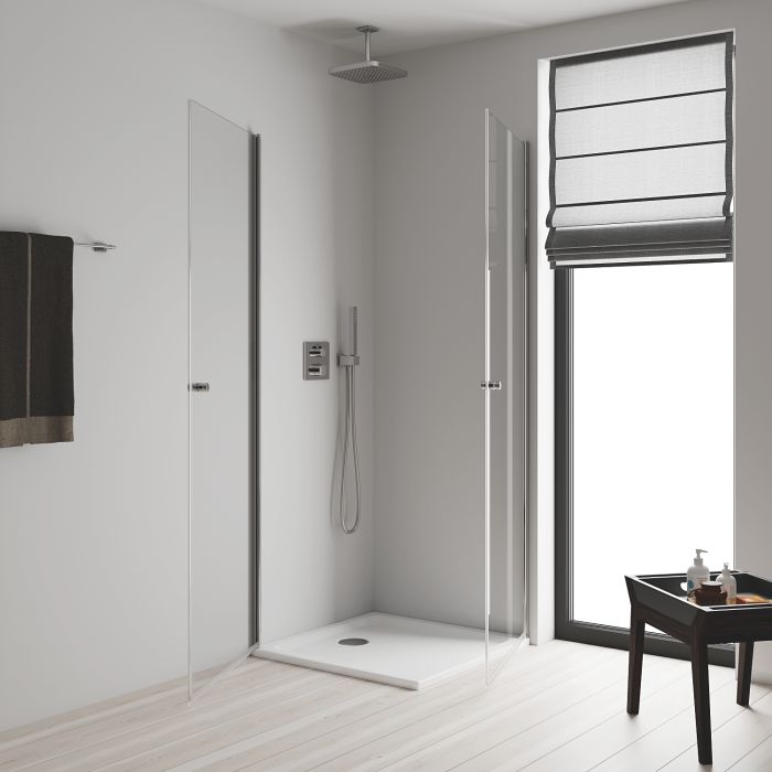 Верхній душ зі стельовим кронштейном Grohe Tempesta Cube (260088000)
