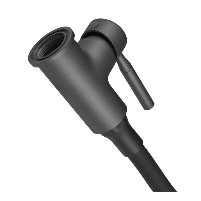 Змішувач для кухні Zerix Atrium-011-T Graphite Refl.Black (Колір графіт+силік.вилив чорний) (ZX6106)