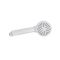 Змішувач для ванни Plamix Kubus-009 EURO SET White (з шлангом, лійкою та кронштейном) (PM0673)