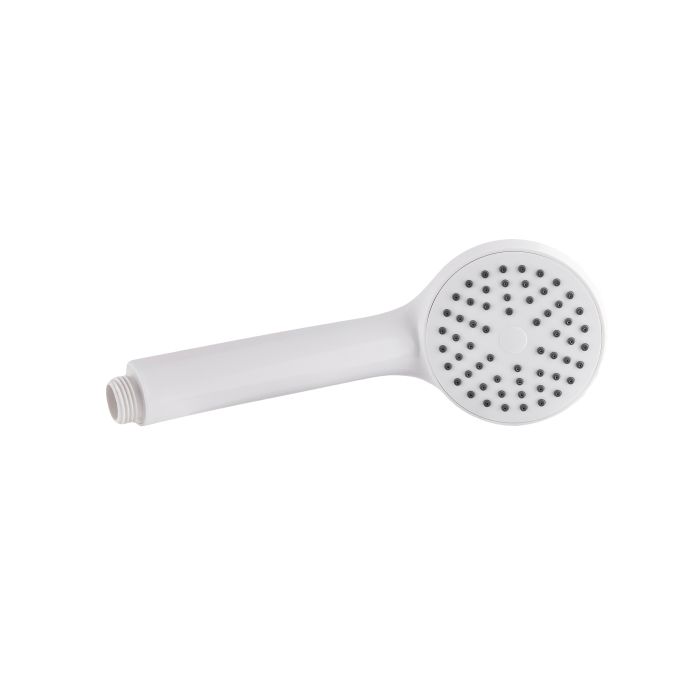 Змішувач для ванни Plamix Kubus-009 EURO SET White (з шлангом, лійкою та кронштейном) (PM0673)
