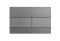 Панель змиву Koer KT-0603-07 240x160x10mm пластикова, кнопка лінійна (колір графіт) (KR5321)