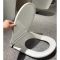 Сидіння-кришка для унітазу Koer AC-0101-SEAT COVER 450х390х80mm дюропласт з мікроліфтом (KR5617)