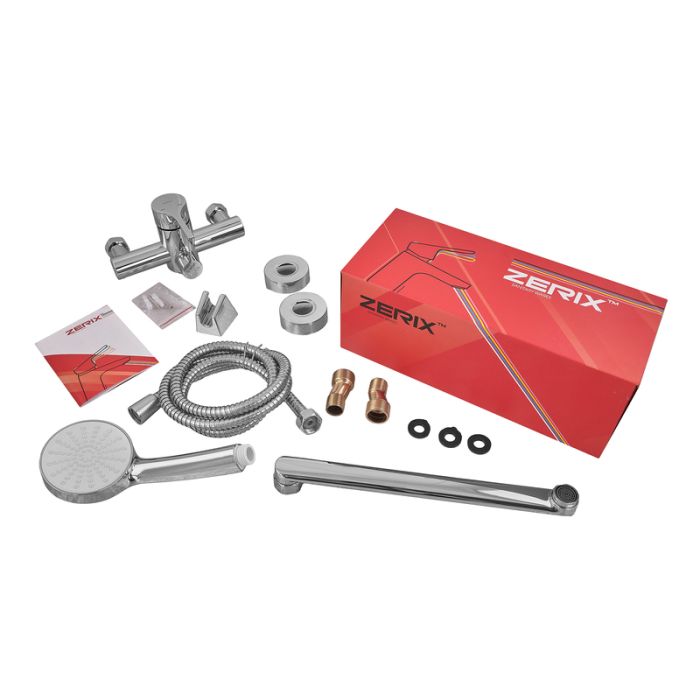 Змішувач для ванни Zerix Rex-006 (Euro) Chrome з нерж. сталі (Колір хром) (ZX6118)
