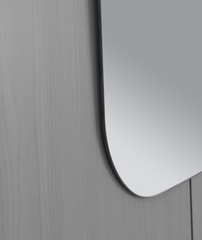 Дзеркало настінне Zerix PRIME MRZ07-45x60-Reverse прямокутне із закругленими кутами (ZX5636)
