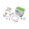 Змішувач для ванни Plamix Kubus-009 Euro Set White (з шлангом, лійкою та кронштейном) (PM0752)