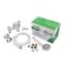 Змішувач для ванни PLAMIX OMEGA-142 EURO SET WHITE (зі шлангом, лійкою та кронштейном) (MX9699)