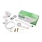 Змішувач для ванни Plamix Kubus-006 Euro Set White (з шлангом, лійкою та кронштейном) (PM0738)